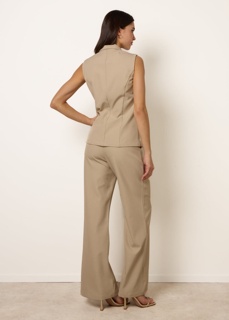 Blue Vanilla Stone Tailored Two -Piece Set