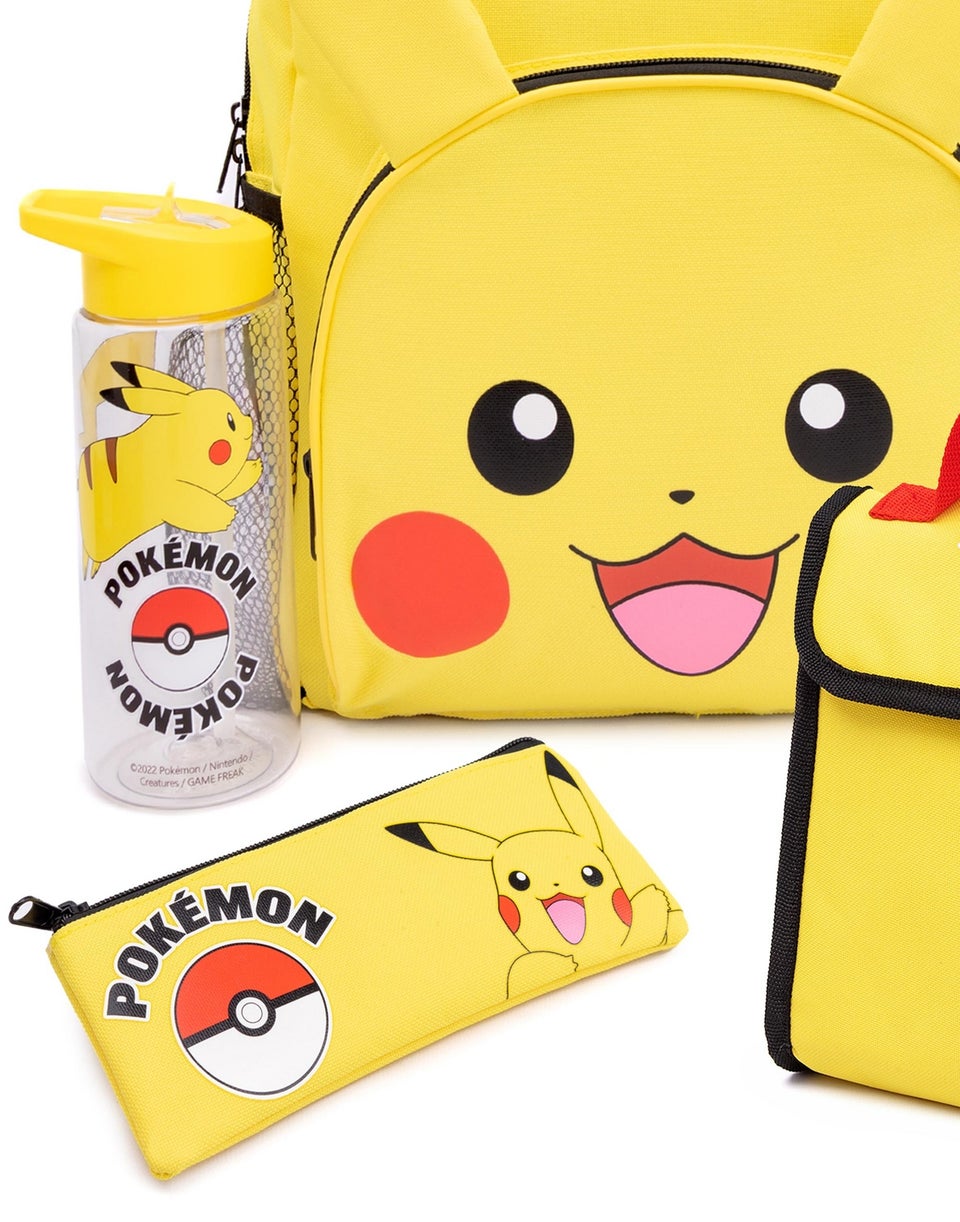 Vanilla Underground Pokemon Boys Yellow Pikachu 4 Piece Backpack Set