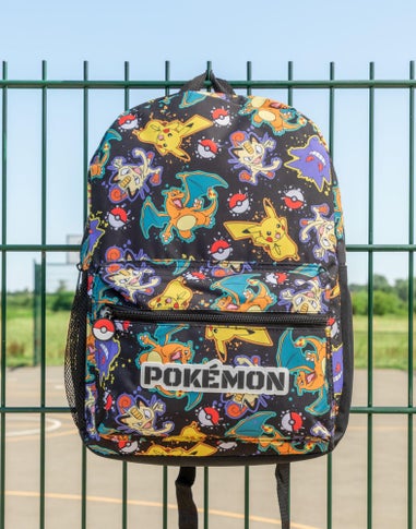 Vanilla Underground Pokemon Boys Black Character All Over Print Backpack