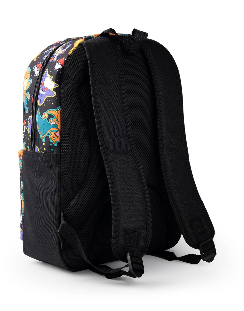 Vanilla Underground Pokemon Boys Black Character All Over Print Backpack