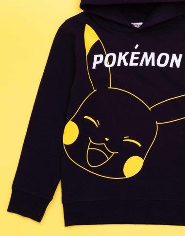 Pokemon Boys Black Pikachu Hoodie (4-14 Years)