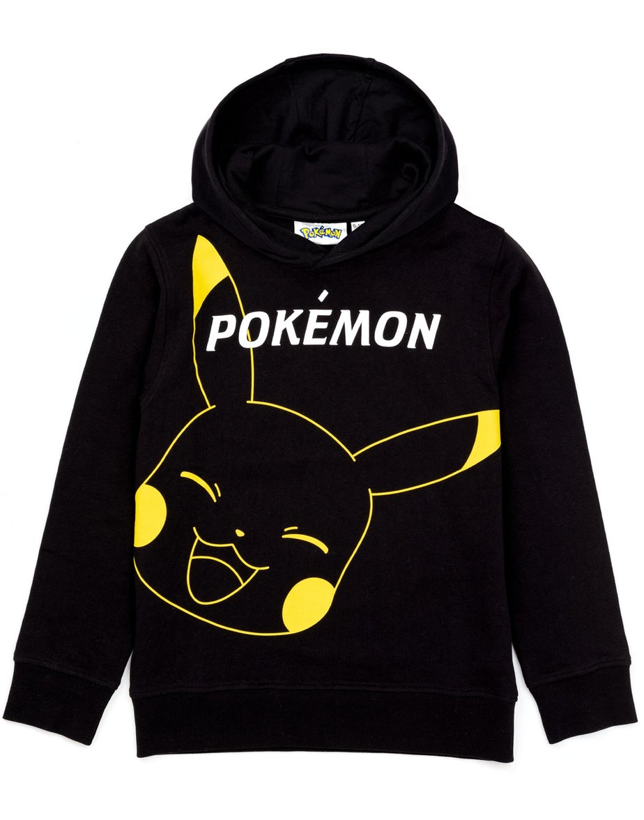Pokemon Boys Black Pikachu Hoodie (4-14 Years)