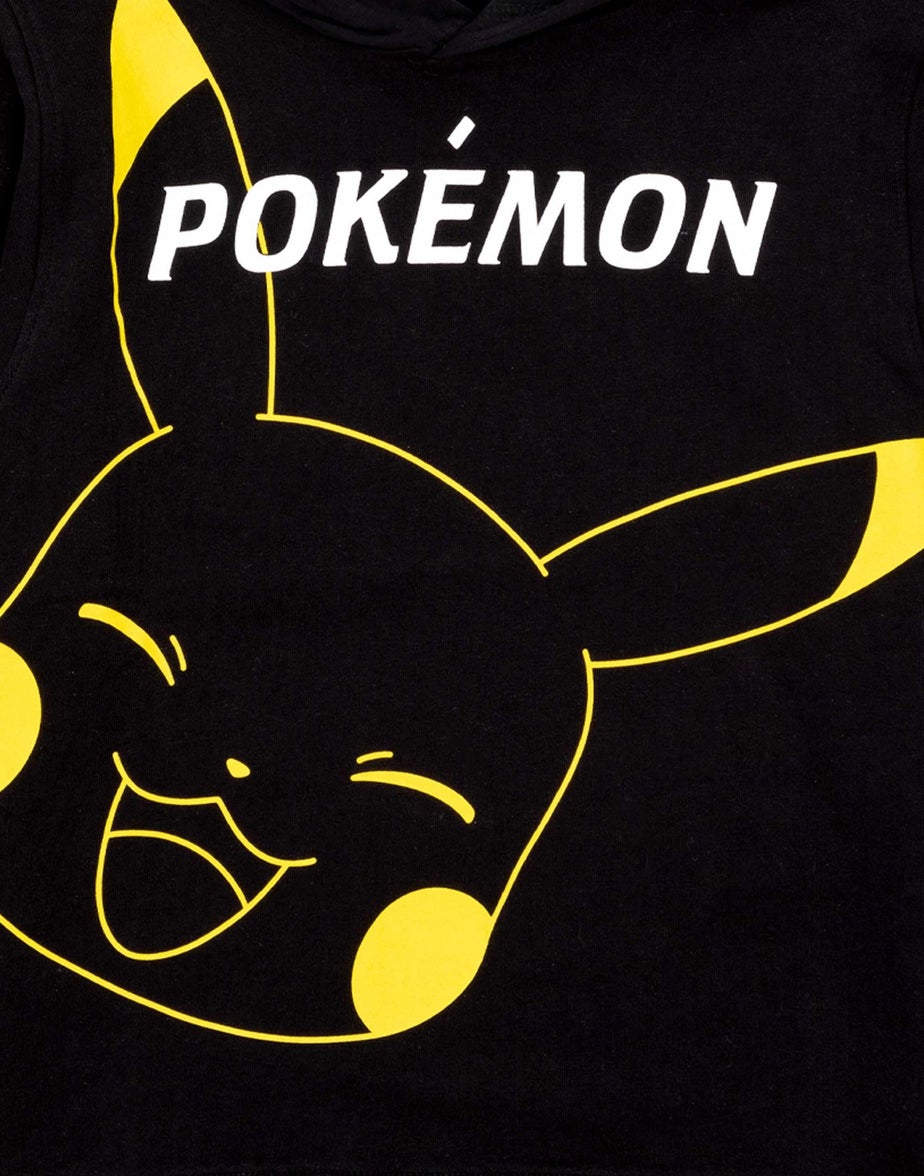 Pokemon Boys Black Pikachu Hoodie (4-14 Years)
