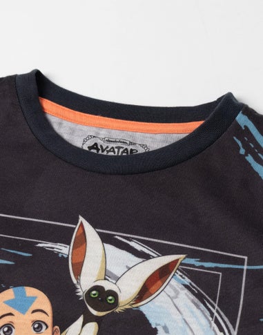 Vanilla Underground Avatar: The Last Airbender Boys Black Long Pyjama Set (5-14 Years)