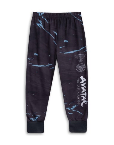 Vanilla Underground Avatar: The Last Airbender Boys Black Long Pyjama Set (5-14 Years)