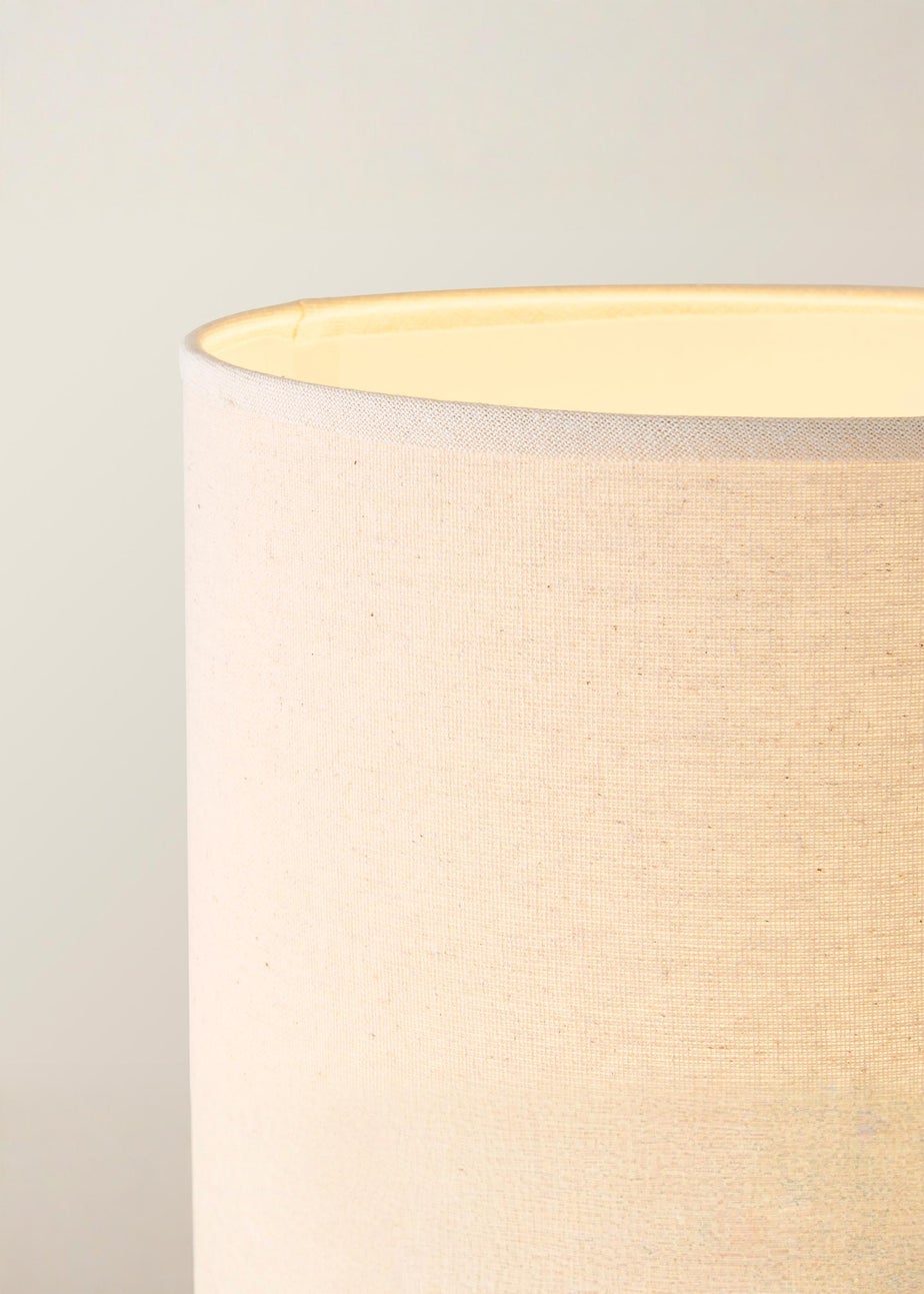 ValueLights Elsa Oak Effect Shelf Floor Lamp