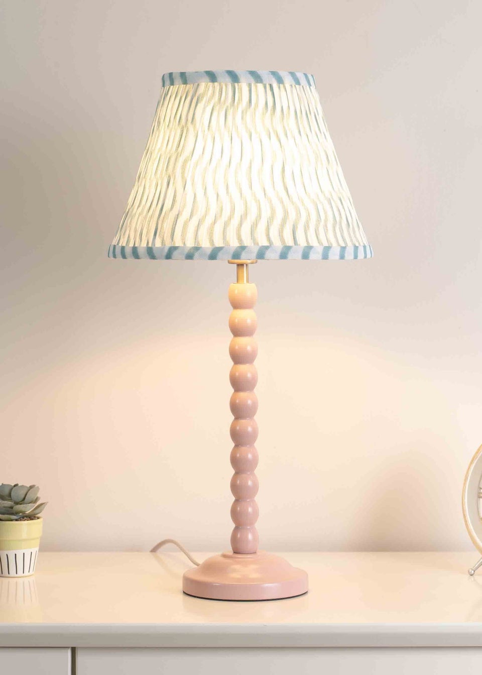 ValueLights Small Riza Fabric Green Tapered Ceiling Pendant Shade (15cm x 27.5cm x 27.5cm)