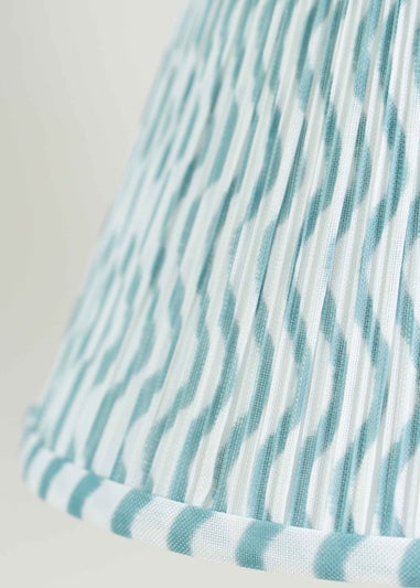 ValueLights Small Riza Fabric Green Tapered Ceiling Pendant Shade (15cm x 27.5cm x 27.5cm)