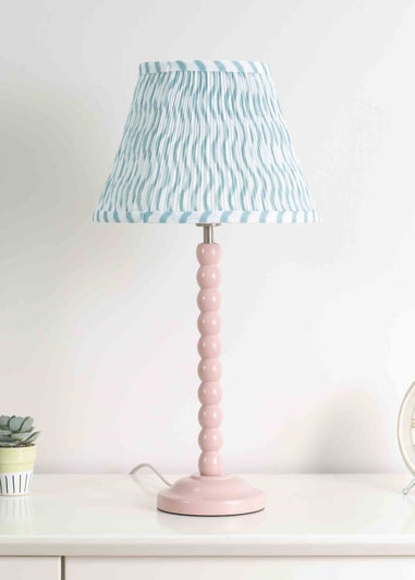 ValueLights Small Riza Fabric Green Tapered Ceiling Pendant Shade (15cm x 27.5cm x 27.5cm)