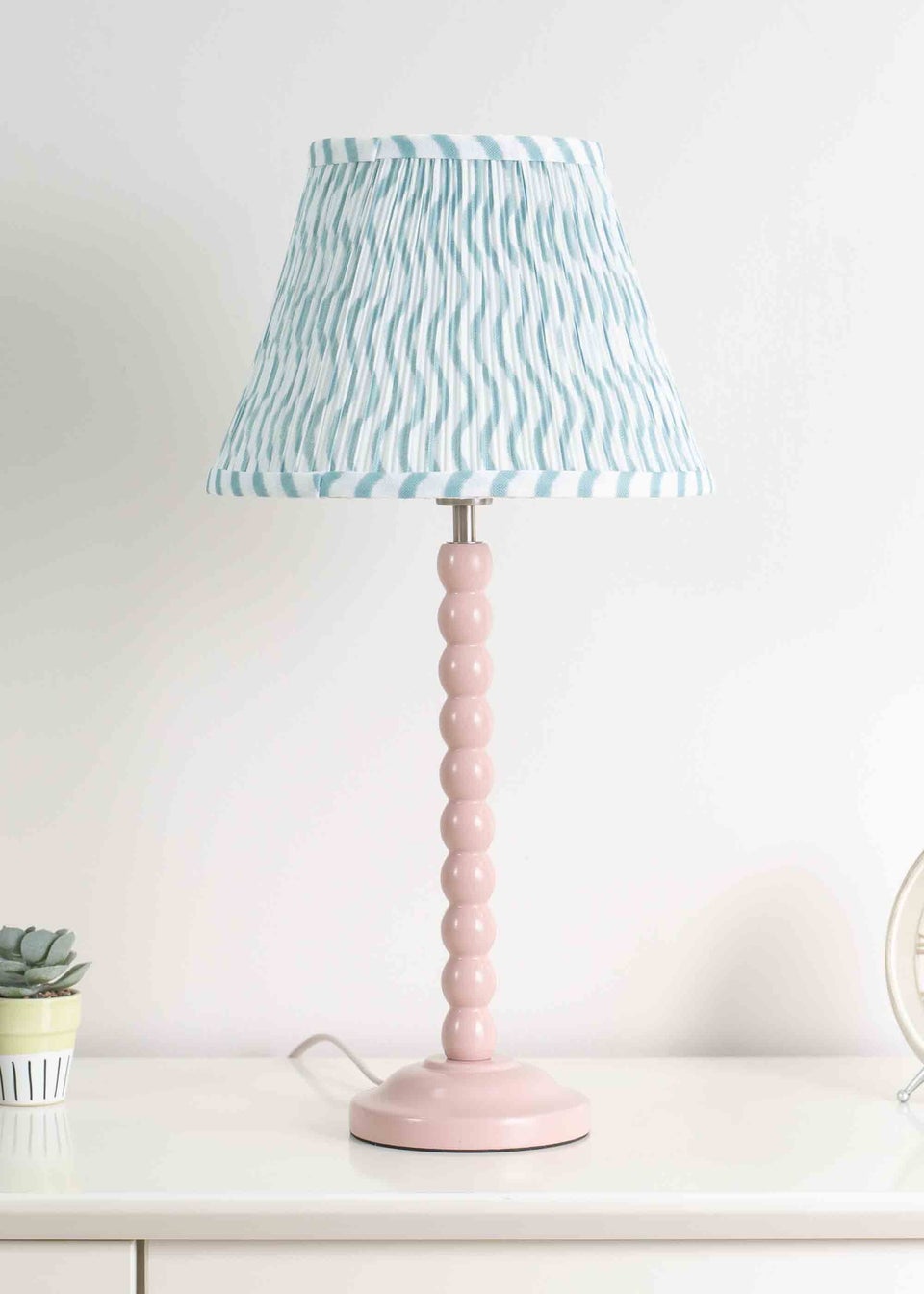 ValueLights Small Riza Fabric Green Tapered Ceiling Pendant Shade (15cm x 27.5cm x 27.5cm)