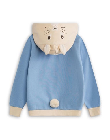 Vanilla Underground Peter Rabbit Unisex Kids Blue Hoodie (12 mnths - 5 years)