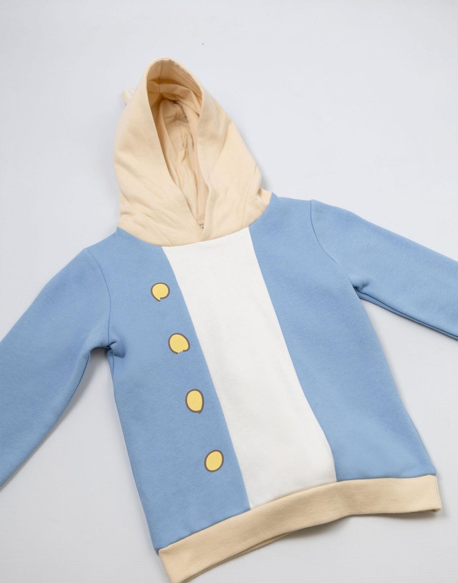 Vanilla Underground Peter Rabbit Unisex Kids Blue Hoodie (12 mnths - 5 years)