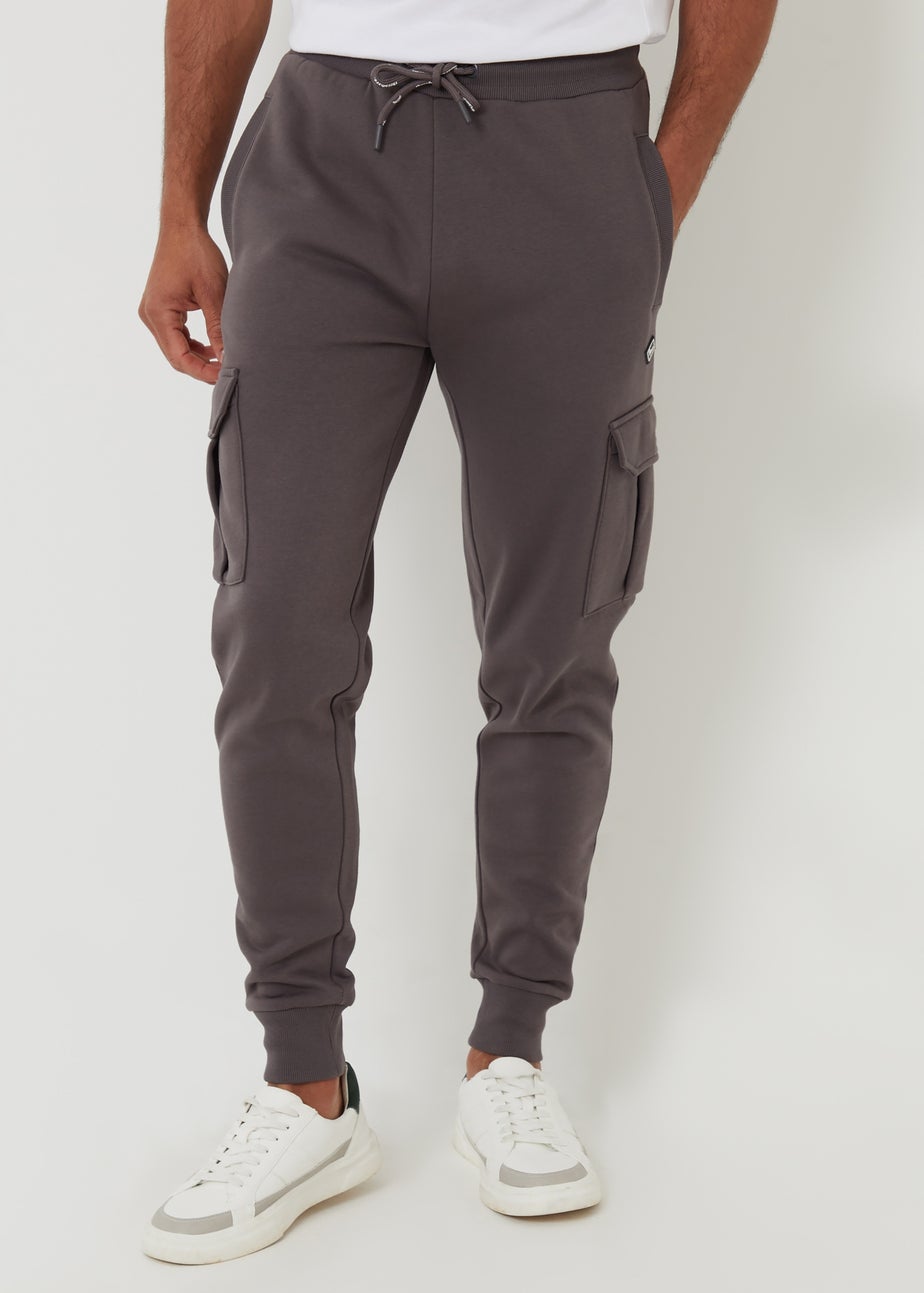 Threadbare Dark Grey Cargo Style Joggers