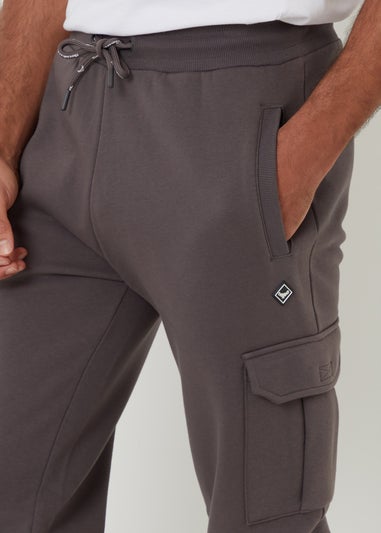 Threadbare Dark Grey Cargo Style Joggers