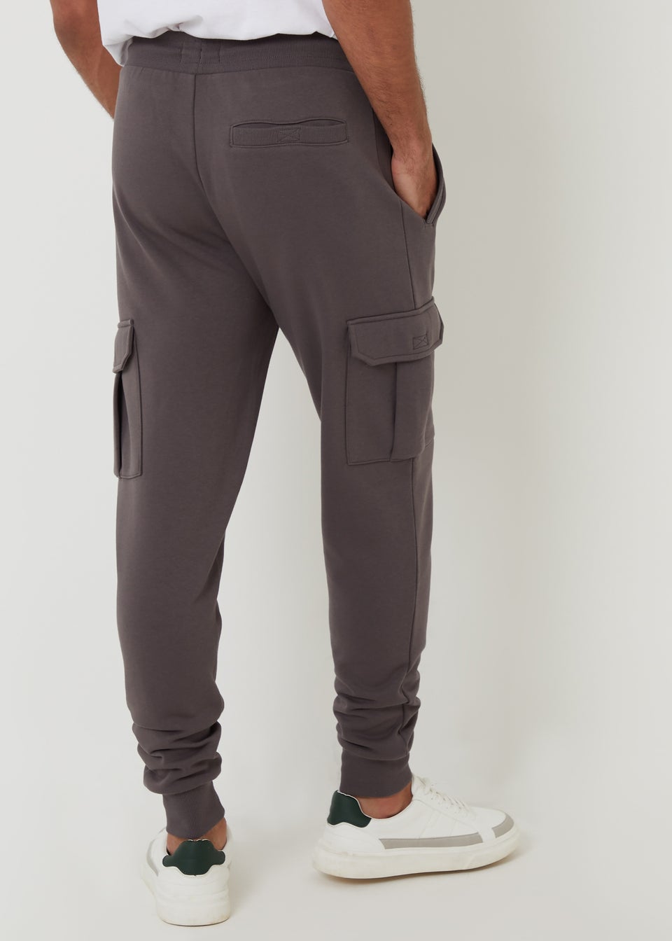 Threadbare Dark Grey Cargo Style Joggers