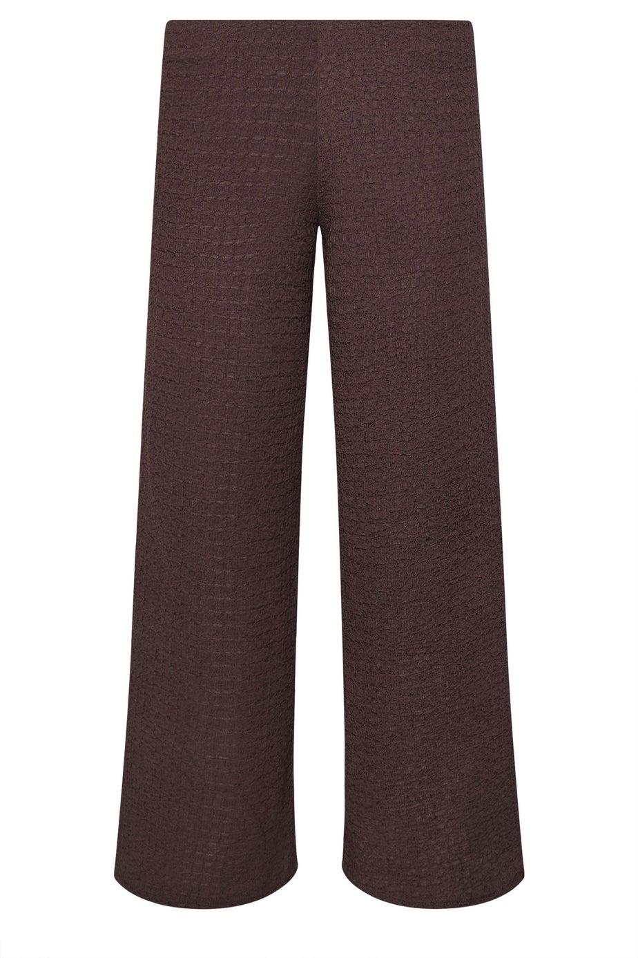 PixieGirl Petite Chocolate Brown Textured Wide Leg Trousers