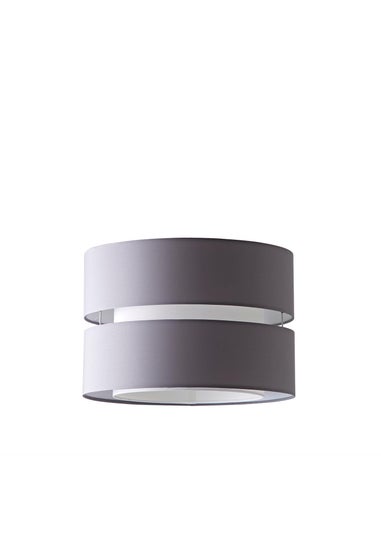 ValueLights Sophia Large Grey Easy Fit Lampshade