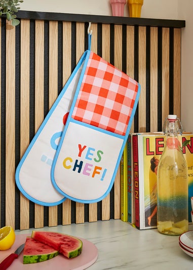 Ulster Weavers Yes Chef Multi Colour Double Oven Glove