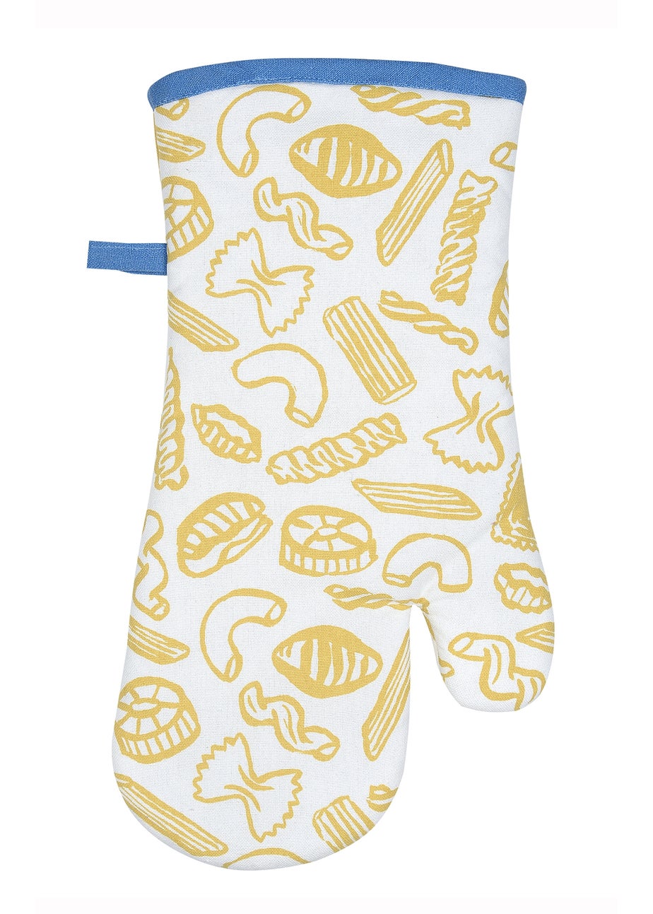 Ulster Weavers Pasta Lovers Club Yellow Gauntlet Oven Glove