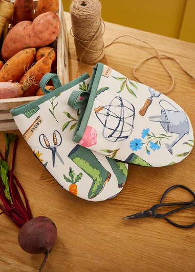 Ulster Weavers Time to Grow Green Microwave Mitts - Pair