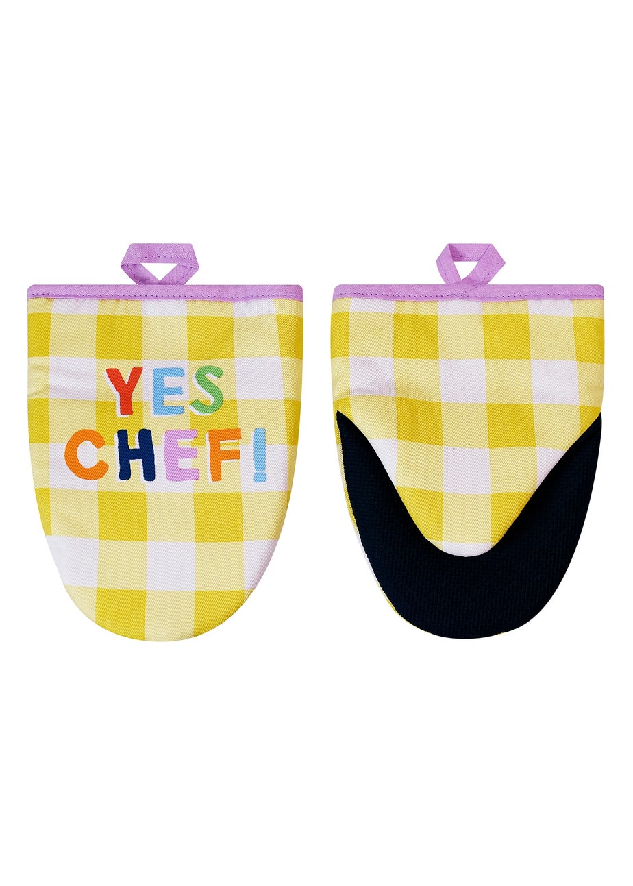 Ulster Weavers Yes Chef Multi Colour Microwave Mitts - Pair