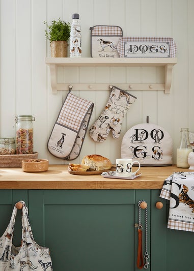 Ulster Weavers Country Dogs Brown Apron - Cotton