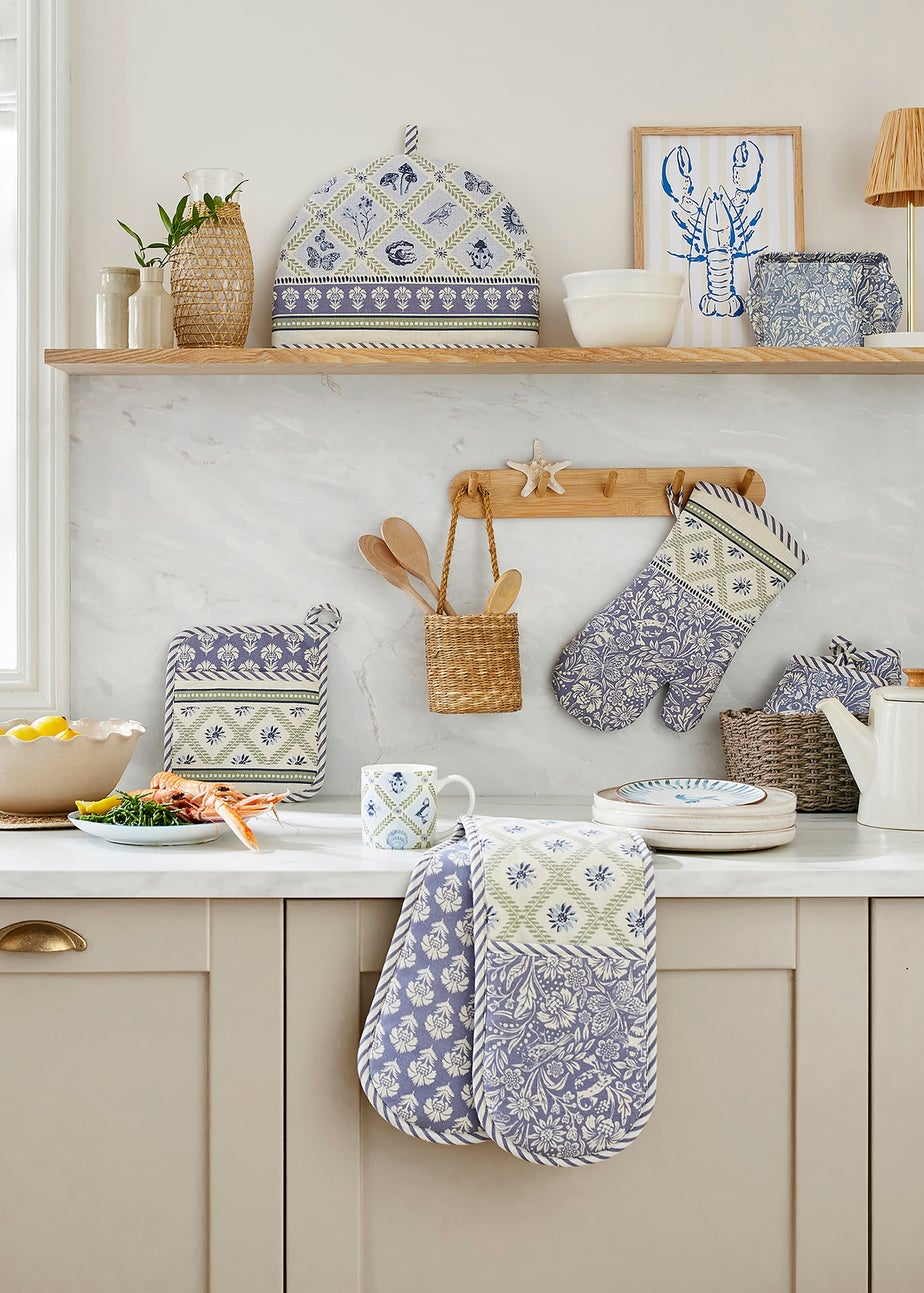 Ulster Weavers Coastal Treasures Blue Double Oven Glove