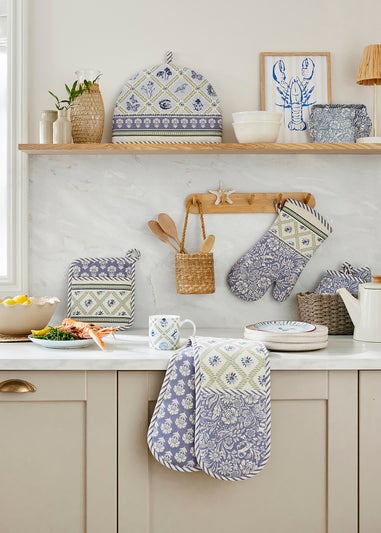 Ulster Weavers Coastal Treasures Blue Double Oven Glove