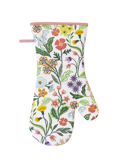 Ulster Weavers Petals & Prose Pink Gauntlet Oven Glove
