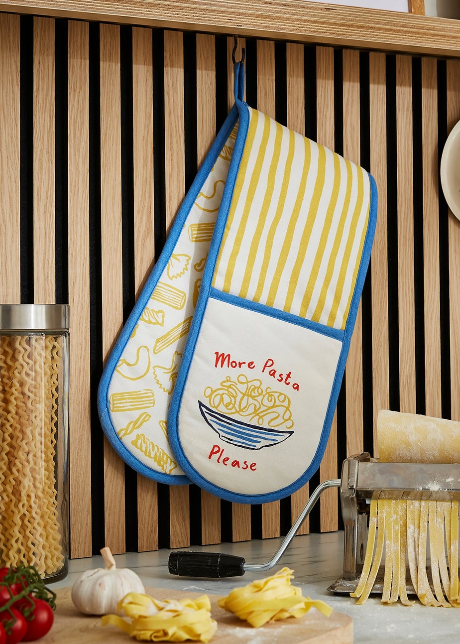 Ulster Weavers Pasta Lovers Club Yellow Double Oven Glove