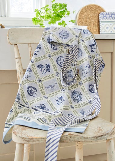 Ulster Weavers Coastal Treasures Blue Apron - Cotton