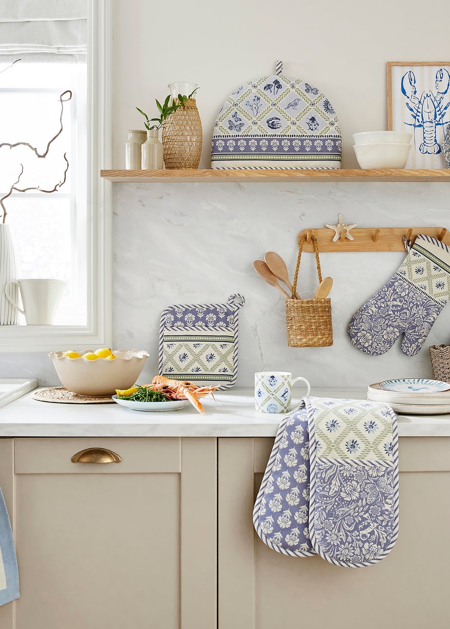 Ulster Weavers Coastal Treasures Blue Apron - Cotton