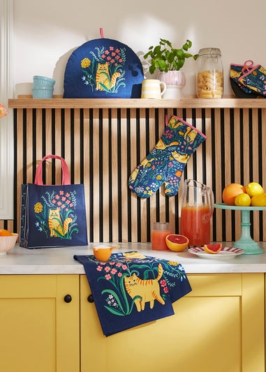 Ulster Weavers Marmalade Meadow Navy Double Oven Glove