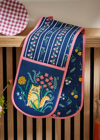 Ulster Weavers Marmalade Meadow Navy Double Oven Glove