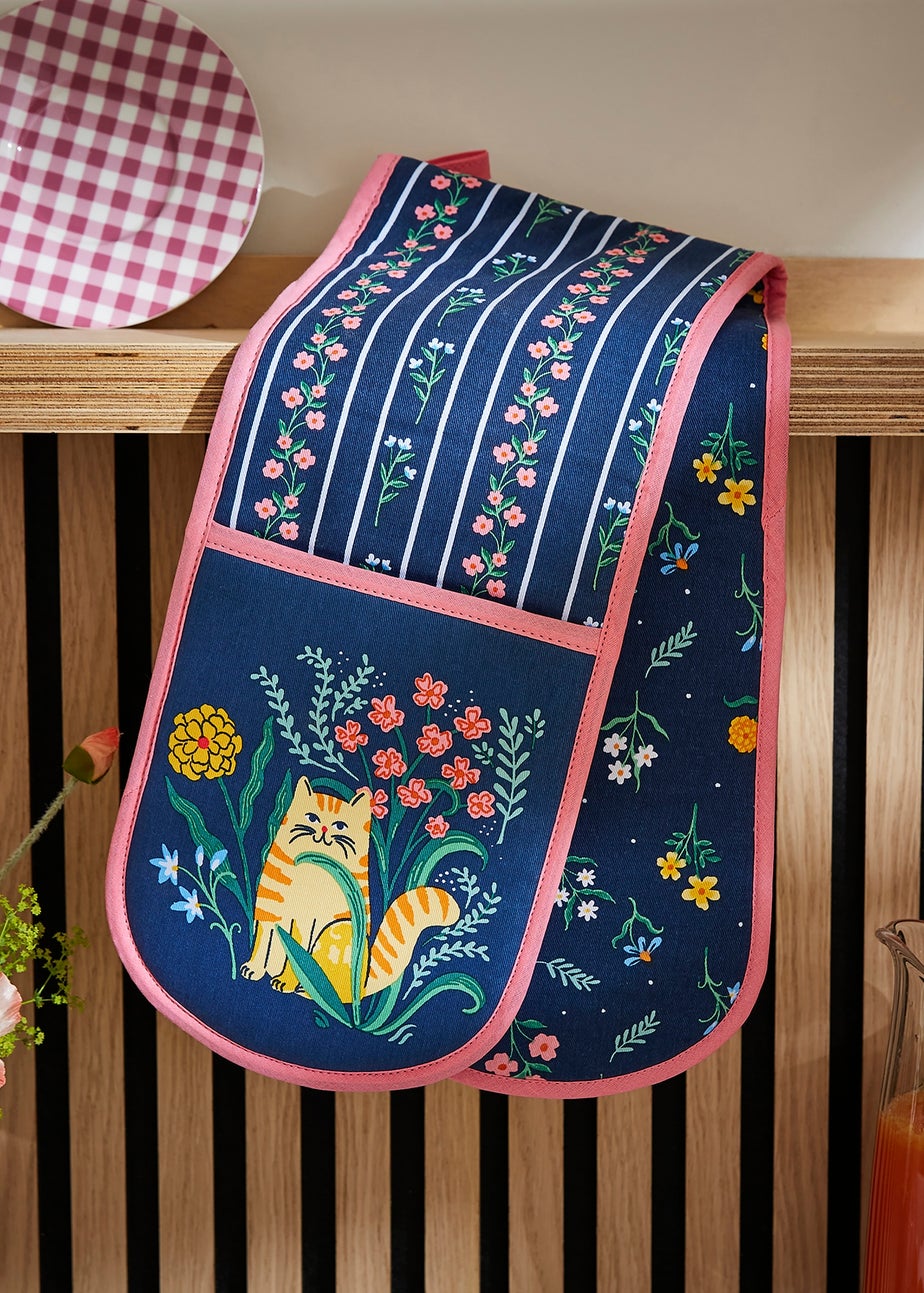 Ulster Weavers Marmalade Meadow Navy Double Oven Glove