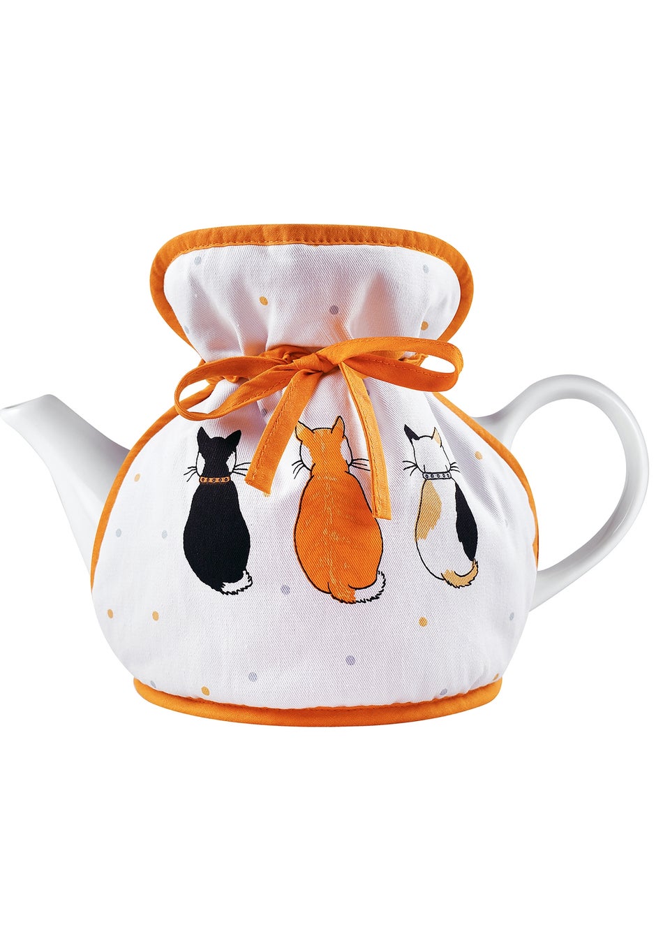 Ulster Weavers Cats In Waiting Orange Tea Cosy - Muff