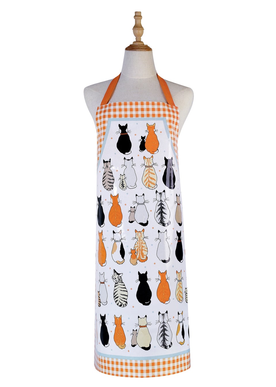 Ulster Weavers Cats In Waiting Orange Apron - PVC/Oilcloth
