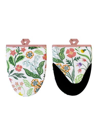 Ulster Weavers Petals & Prose Pink Microwave Mitts - Pair