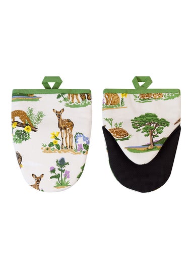 Ulster Weavers Thistlewood Green Microwave Mitts - Pair