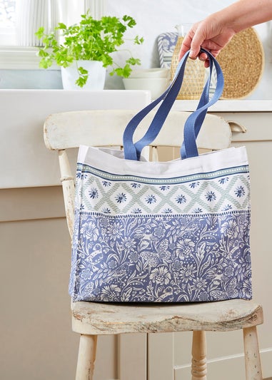 Ulster Weavers Coastal Treasures Blue Shoulder Bag - Canvas