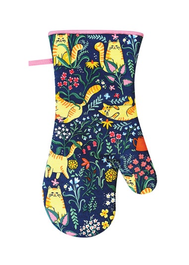Ulster Weavers Marmalade Meadow Navy Gauntlet Oven Glove