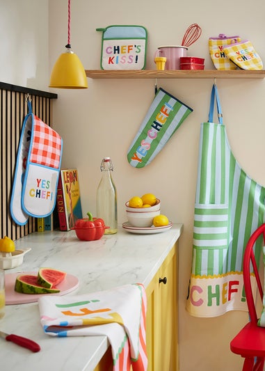 Ulster Weavers Yes Chef Multi Colour Gauntlet Oven Glove