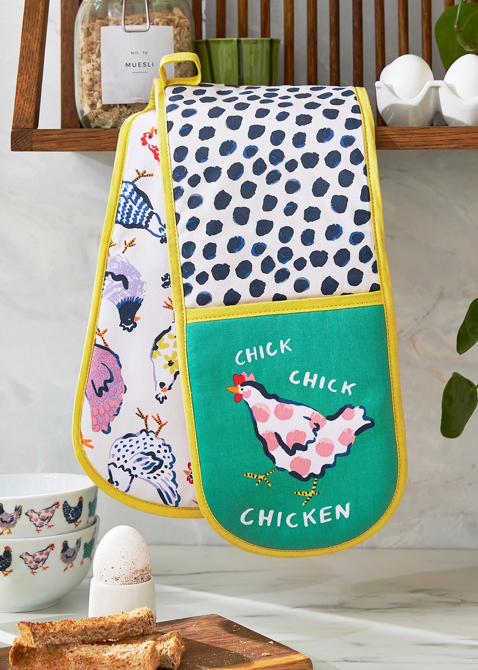 Ulster Weavers Chick Chicken Yellow Double Oven Glove