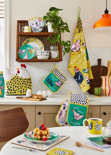 Ulster Weavers Chick Chicken Yellow Double Oven Glove