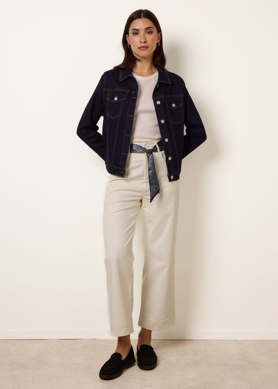 Blue Vanilla Navy Boxy Denim Jacket