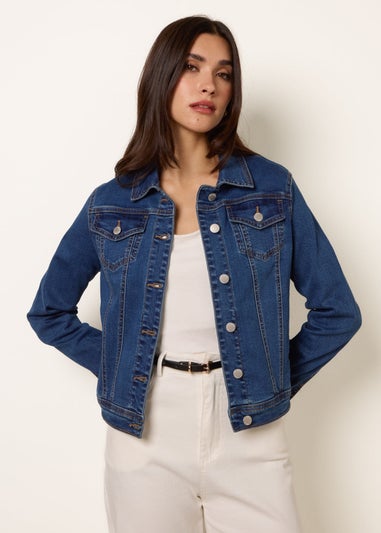 Blue Vanilla Blue Stretch Denim Jacket