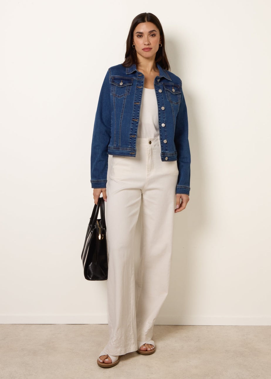 Blue Vanilla Blue Stretch Denim Jacket