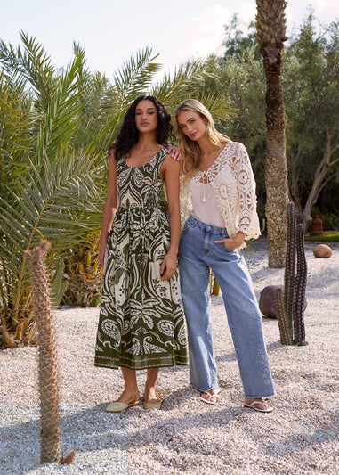 Blue Vanilla Blue Broidery Side Detail Jeans