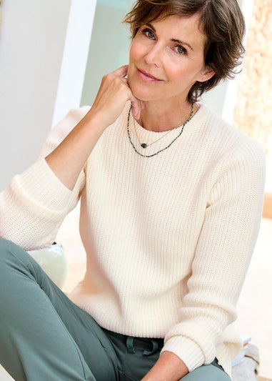 Cotton Traders Cream Supersoft Jumper