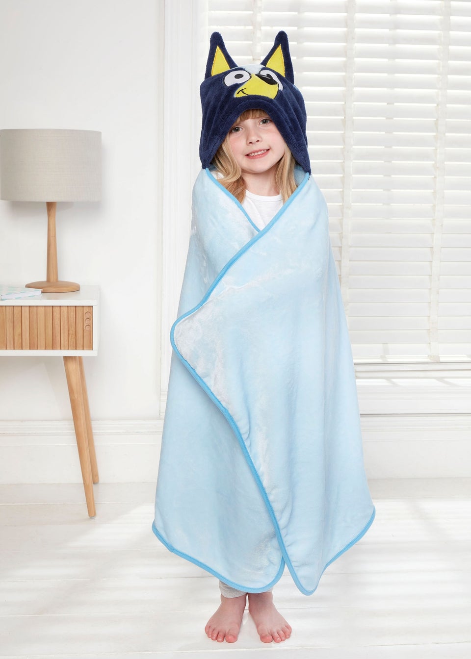 Bluey Blue Hooded Towel